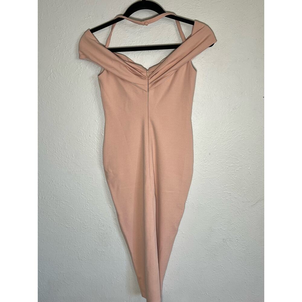 Nookie Blush Pink Off-Shoulder Midi Dress - Picture 5 of 8